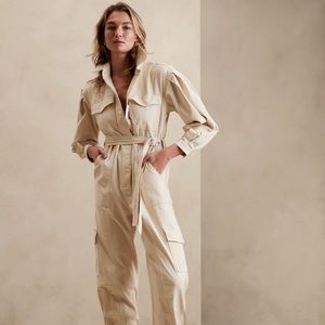 Banana Rebublic Andi Moleskin Flightsuit in size Tall XL